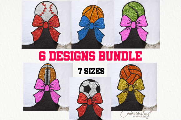 6 Sport Side Bow Bundle Applique Embroidery Review