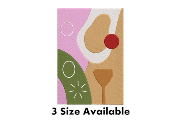 Abstract Modern Art Embroidery Design Review for Seasonal Projects