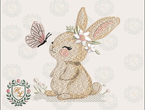 Bunny with Butterfly Embroidery Files: A Seller’s Review