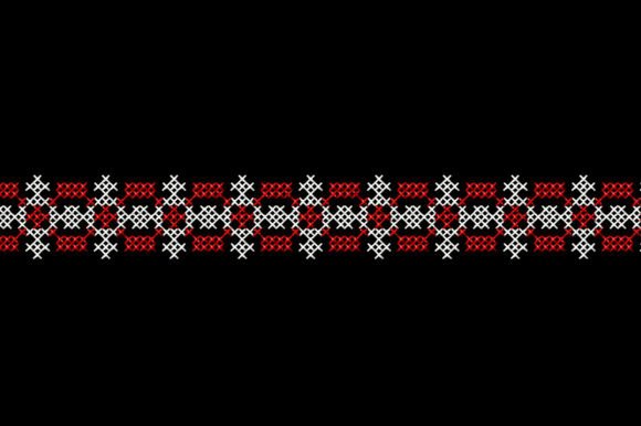 Cross Stitch Folk Border Embroidery Design Review