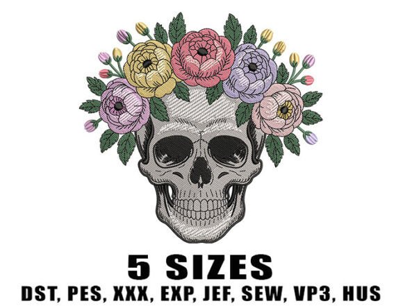 Floral Skull Embroidery Design Review for Seasonal Products