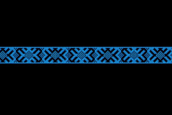 Folk Border Cross Stitch Embroidery for Boutique Sweatshirts