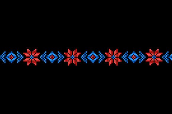 Folk Border Embroidery Pattern Review for Boutique Sweatshirts