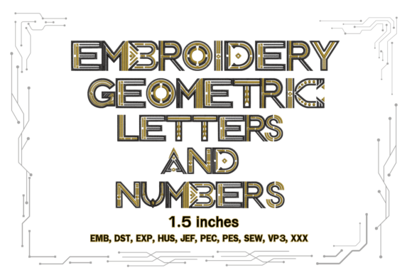 Geometric Embroidery Letters and Numbers: A Seasonal Design Review