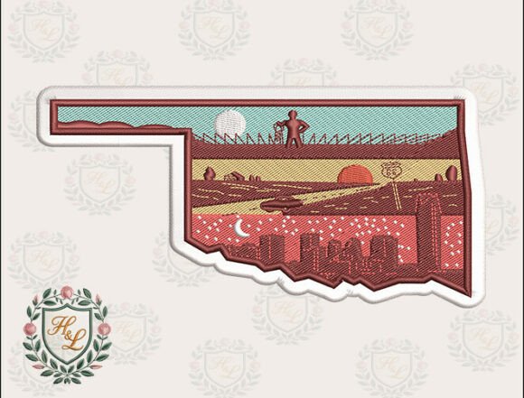 Layers of Oklahoma Embroidery Files Review for Craft Fair Products