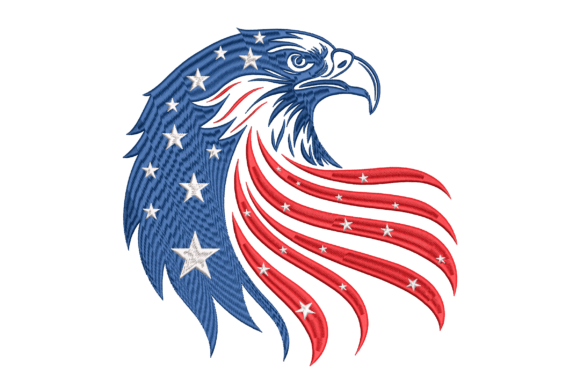 Patriotic Eagle Flag Embroidery Design Review