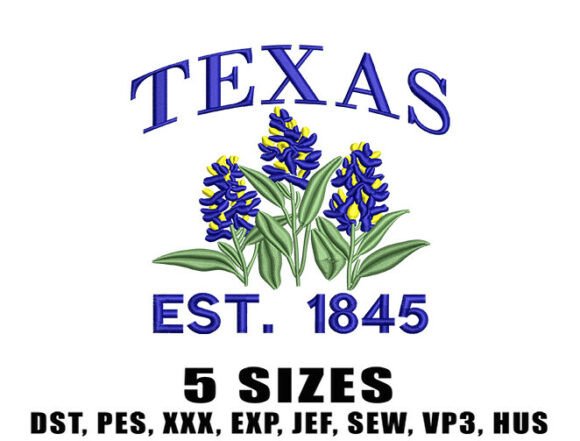 Review of Texas Bluebonnet Embroidery Designs