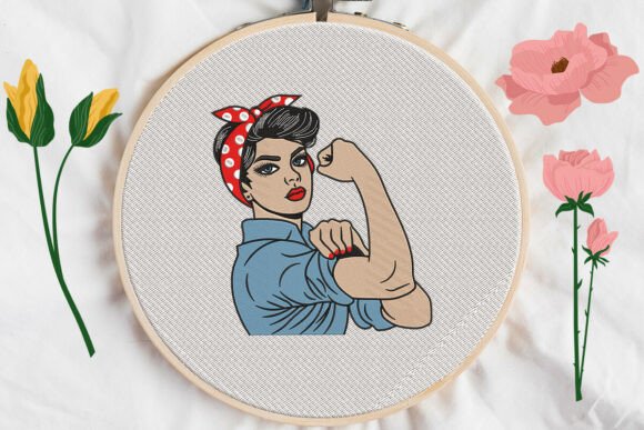 Rosie the Riveter Embroidery Review for Real Projects