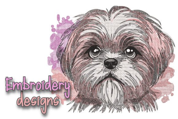 Shih Tzu Dog Embroidery Design Review: A Designer’s Perspective