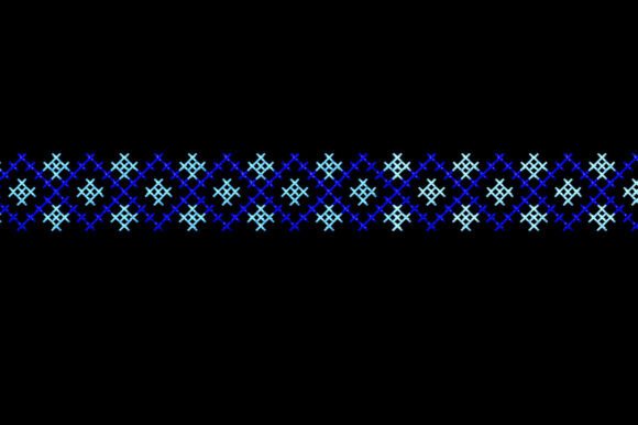 Vintage Cross Stitch Border Embroidery